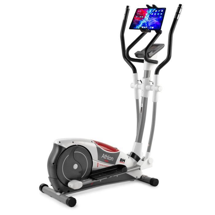 Vélo elliptique - ATHLON PROGRAM - Inertie 10 Kg - Support pour tablette/smartphone unique - Gris