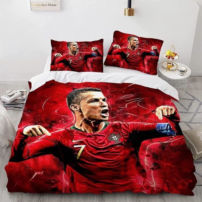Couverture De Couette Thème Sportif - Taille Full/Queen (89.5" X 82"), 100% Coton, Occasion Excellent État