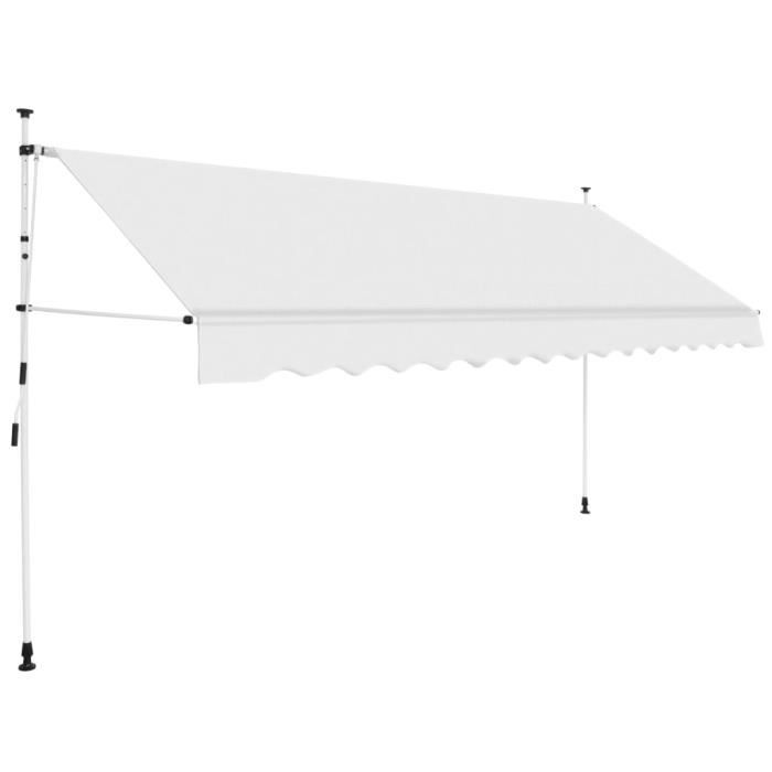 Auvent de Balcon Rétractable en Métal et Polyester, Résistant aux UV Et Auvent de Balcon Rétractable en Métal et Polyester, Résistant aux UV Et
