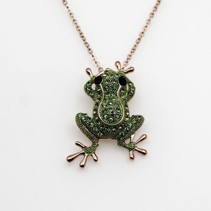 Strass Cristal Plaqué Or Alliage Grenouille Animal Insecte Broche et broche Strass Cristal Plaqué Or Alliage Grenouille Animal Insecte Broche et broche
