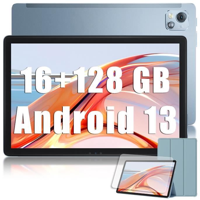 Blackview Tab 13 Pro Tablette Tactile Android 13 10.1 16Go+128Go-SD 1To 7680mAh(18W) 13MP+8MP 4GWiFiDual SIM Tablette PC – Bleu