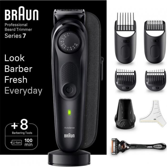 Tondeuse barbe Braun BT7440 Électroménager Homme Fonctionnement sans fil