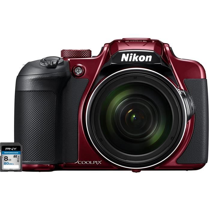 Nikon Coolpix B700 Appareil Photo Bridge Rouge Carte Memoire