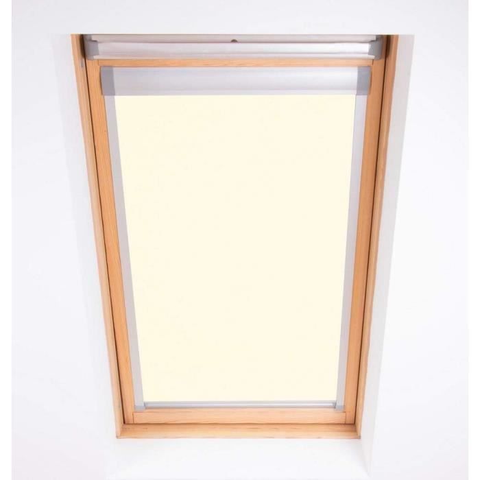 Bloc Skylight Blackout Roller Blind 11 (114/140) for Fakro Skylight Blockout, Cream