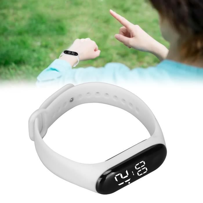 Montre num rique Montre lectronique Bracelet en Caoutchouc