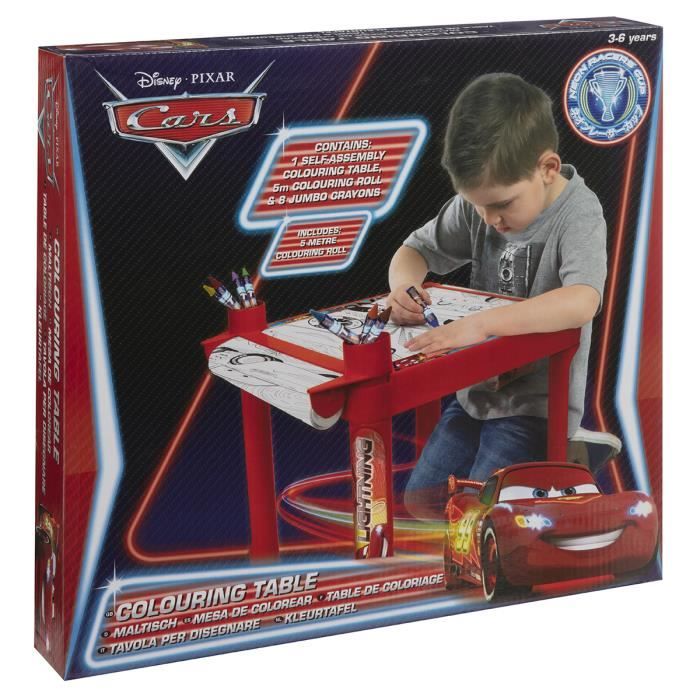 Table De Coloriage Disney Cars Avec Rouleau De Dessin Et Crayons Geants Rouge Achat Vente Jeu De Coloriage Dessin Pochoir Cdiscount