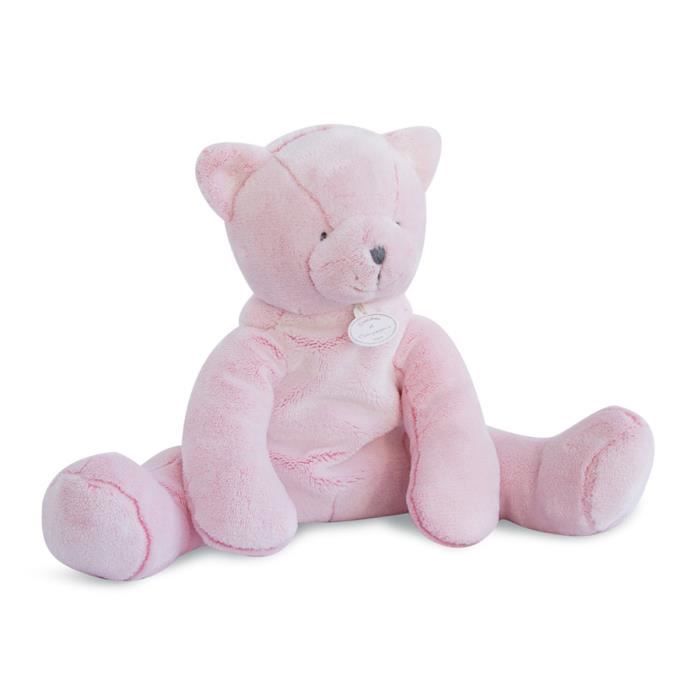 peluche chat rose