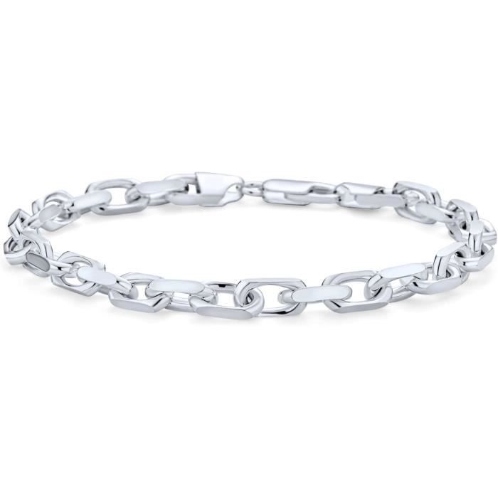 Lot De 7 Bracelets En Argent Sterling 925 Pour Homme - Faits Main - Neufs - Pileables