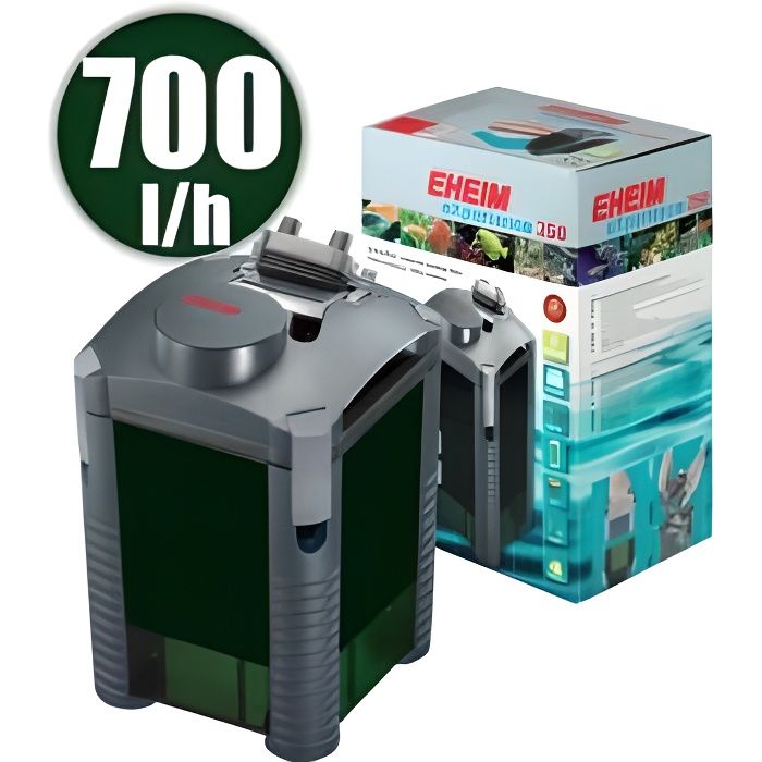 Filtre externe pour aquarium - EHEIM - eXperience 250 - 700 l/h - 8 watts - 250 litres max