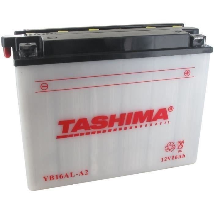 Batterie plomb renforcée TASHIMA 12V, 16A - pour motos, motoneige