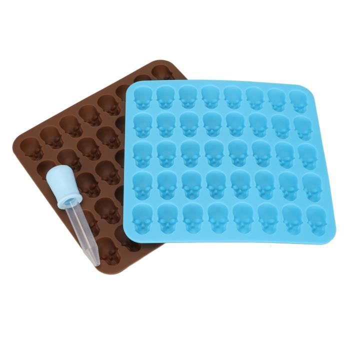 Moules à Chocolat Silicone Forme Os - 2 Pièces, 18 Cavités - Pour Bonbons, Glaçons, Snacks Chien