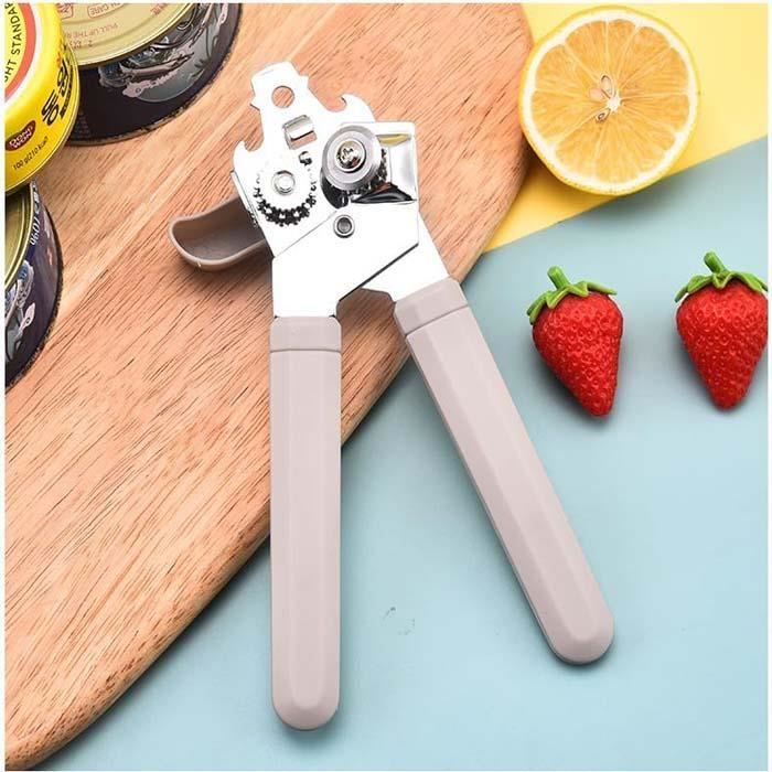 Ouvre-Boîte 3 En 1 Joseph Joseph - Décapsuleur Et Lève-Anneau - Pivotant - Blanc/Inox