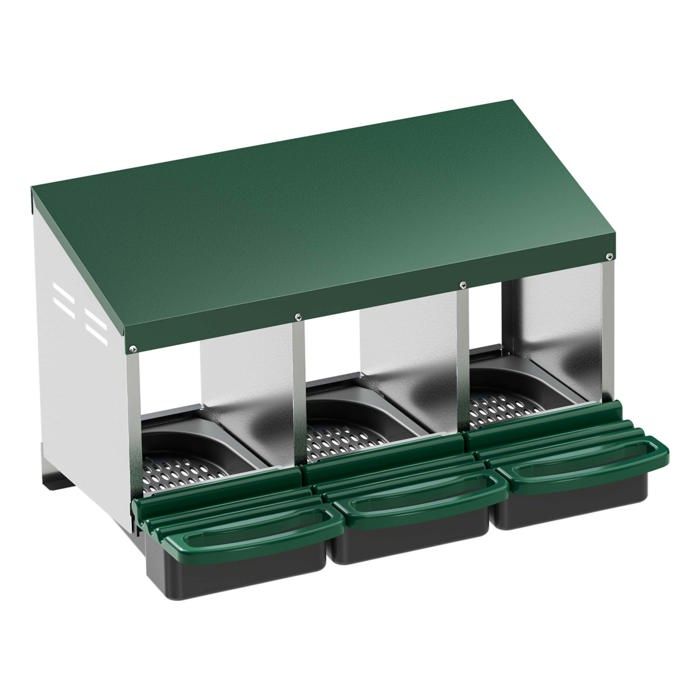 Meilleurs prix pour Fudajo Pondoir 27 x 52 x 48 cm Poule 3 Bac Ponte Poulailler Nichoir Extérieur