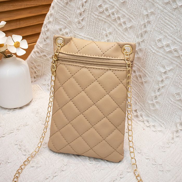 Sac à Bandoulière En Cuir Pu pour Femmes Pochette à Portefeuille pour