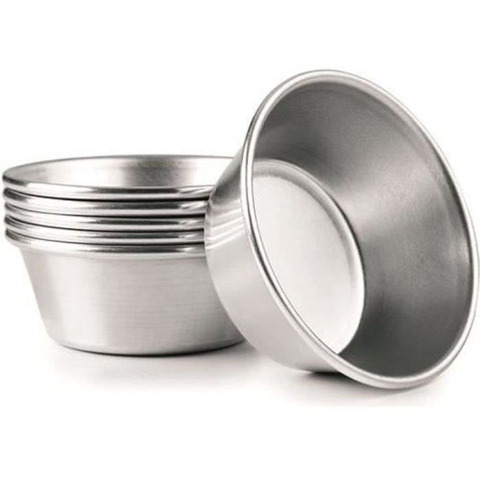 IBILI Lot 6 moules à Pastèis de Nata 7.5 x 2 cm