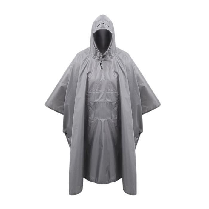 KAKU NANU Poncho De Pluie Imperméable Enfant 3-12 Ans - Capuche Ajustable, 10 Motifs Fun - Sac De Rangement Inclus