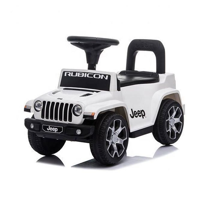 Porteur Enfant Jeep Wrangler Blanc 6-36 Mois, Voiture à Pousser avec Compartiment, 62 x 29 x 31cm