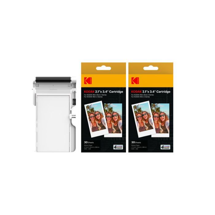 KODAK ICRG260 Cartouche et papiers 60 photos 53x86 cm Compatible KODAK Mini Shot C210 KODAK Imprimante P210