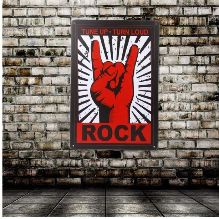 Affiche de Mur en Fer Blanc - The Rolling Stones - Décoration Murale