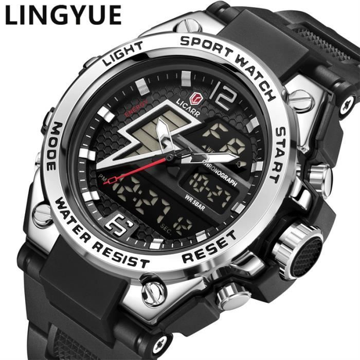 LINGYUE montres de luxe pour hommes montres de sport militaires