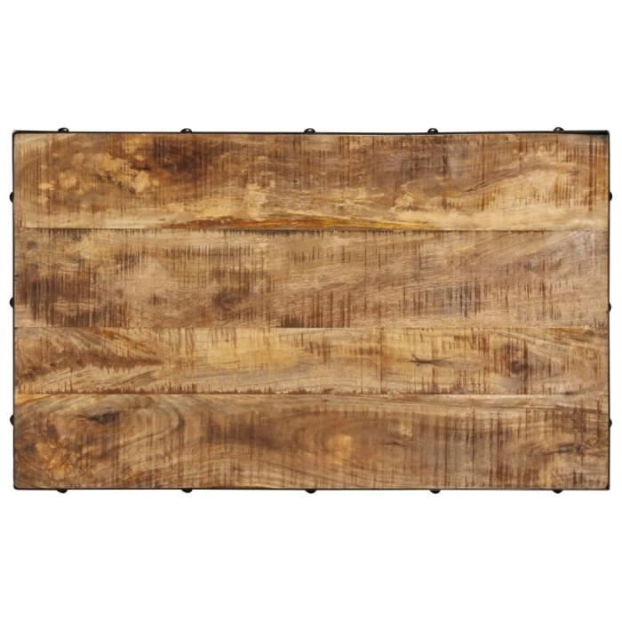 Table Basse Avec Roulettes - Design Bois Noyer, Légère, Pour Canapé Ou Chevet