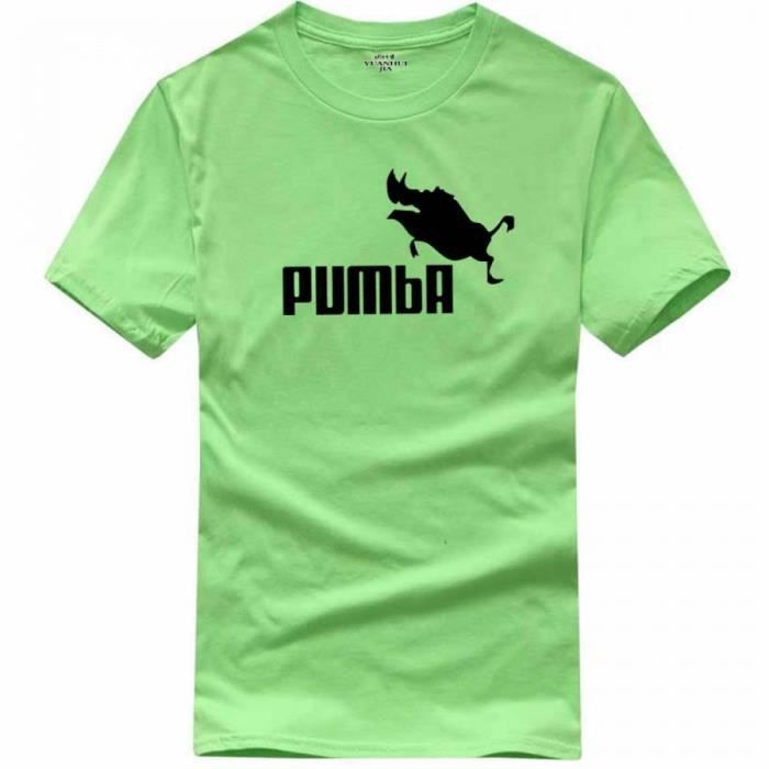2016 t-shirt drôle mignon t-shirts homme Pumba hommes décontracté manches