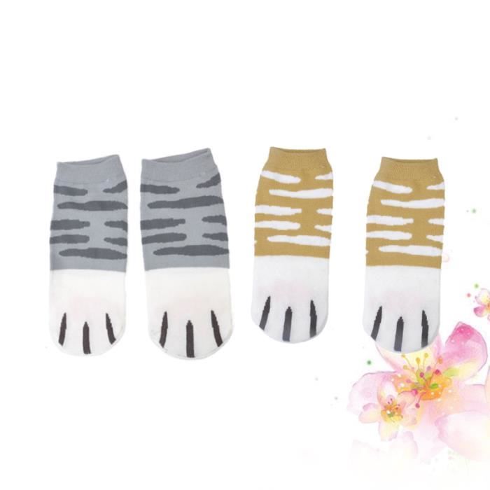 Chaussette Paillette Message SATINIOR Chaussettes Griffe De Chat