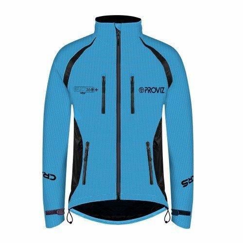 veste de cyclisme - proviz - reflect360 crs plus - réfléchissante - imperméable - respirante