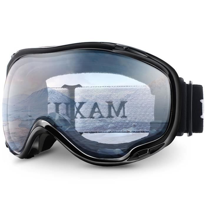 Lunettes De Ski Katmerio - Lot De 2 - Protection UV400, Anti-Buée - Pour Ski, Moto, Sports Extrêmes - Homme Et Femme