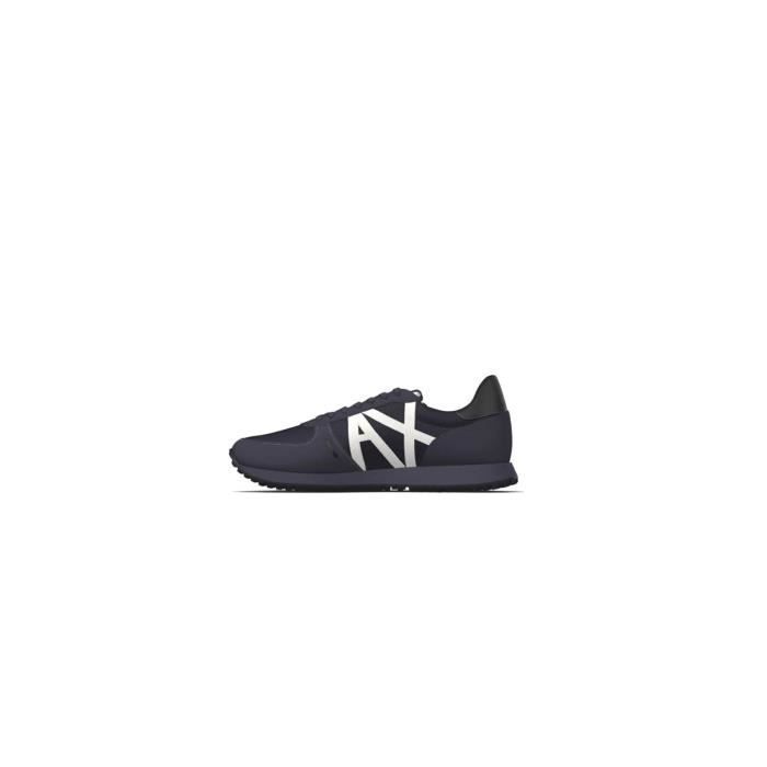 EA7 Emporio Armani Basket EA7 Emporio Armani PLASTIC SNEAKER - Bleu - Adulte - Plat - Lacets