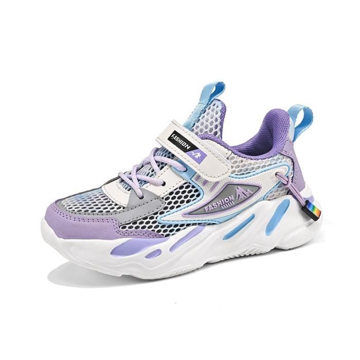 Baskets Enfant Dream Pairs – Basse – Noir/Or/Violet – Taille 4 US (EU 36) – Garçon