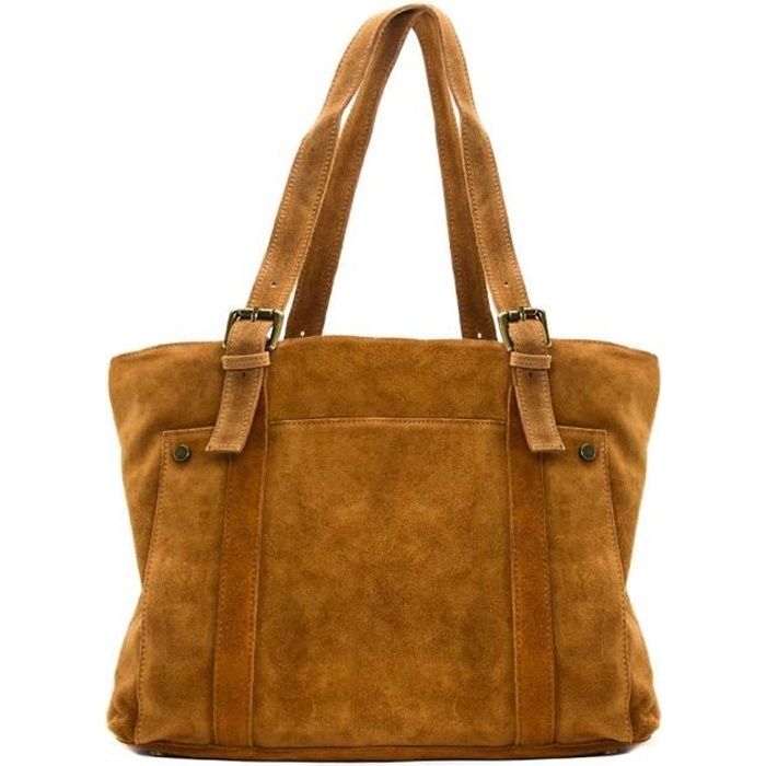 Sac cabas hot sale daim camel