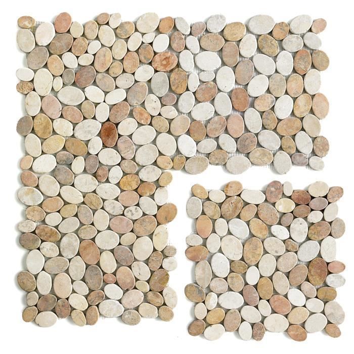 Mosaïque En Marbre Naturel Gris-vert - Carreaux Pour Salle De Bain Ou Cuisine - 1 Plaque