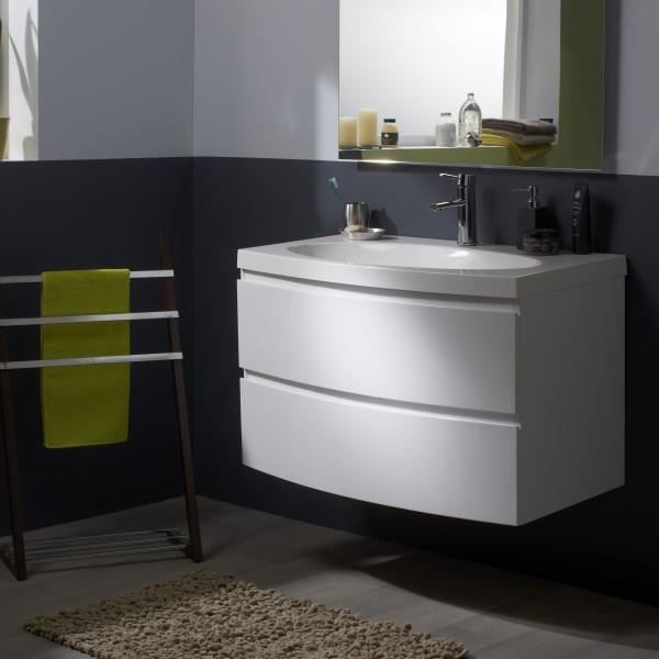Meuble Salle De Bain Blanc Atlanta Achat Vente Lavabo Vasque