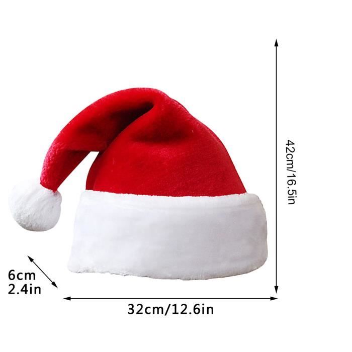 Meilleurs prix pour SALUTUYA Noël Chapeau Enfants Adultes Doublés Bonnet Noël Décoration