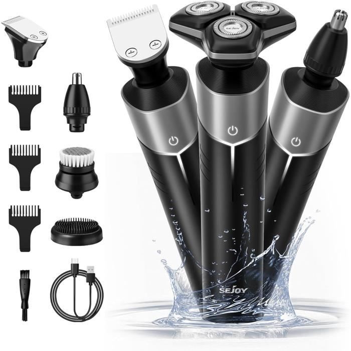 Rasoir Electriques Hommes, Rasoir Homme, 5 En 1 Rasoir Barbe Homme Pour ...
