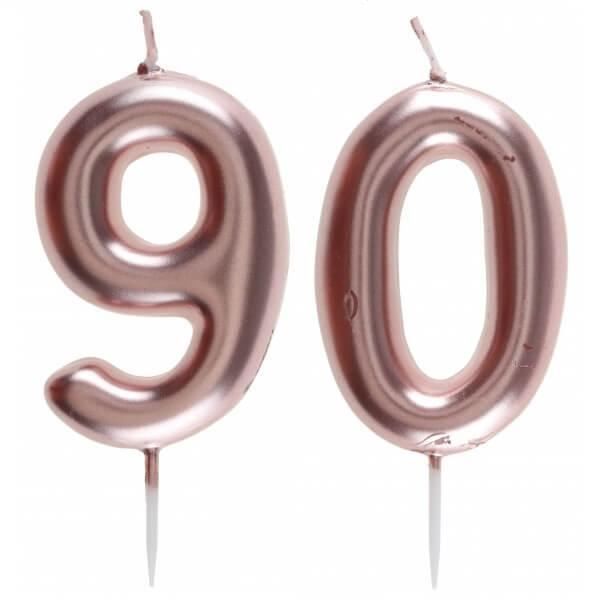 1 Pack Bougie Anniversaire 90 Ans Rose Gold Pour Decoration Gateau Anniversaire Ref 7305 Cdiscount Maison