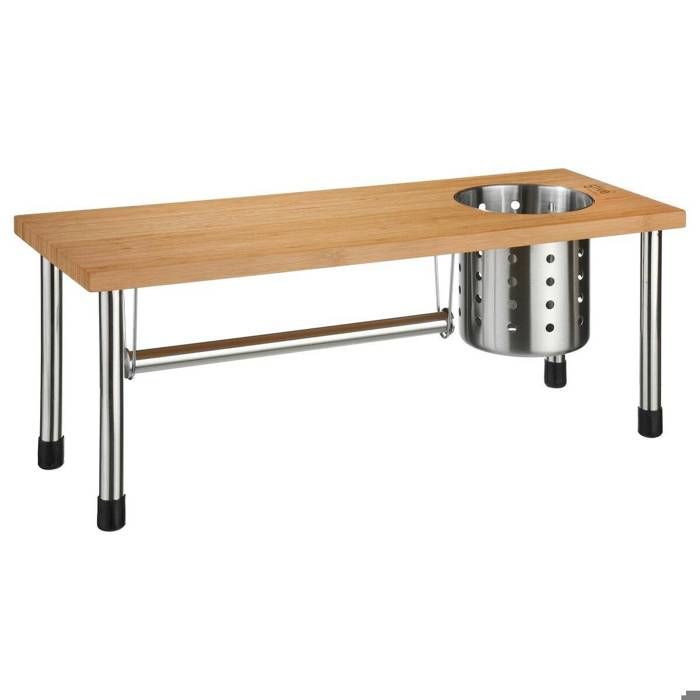 Etagère de cuisine 3 en 1 en bambou L.55cm