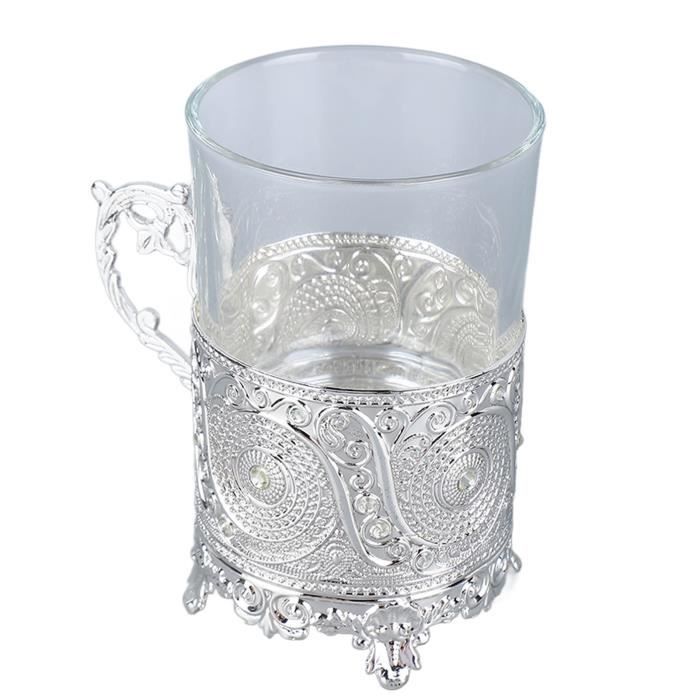 Chope à Bière En Verre 400 Ml - Design Coloré Imprimé, Poignée Classique, Idéale Cadeau (Vash)