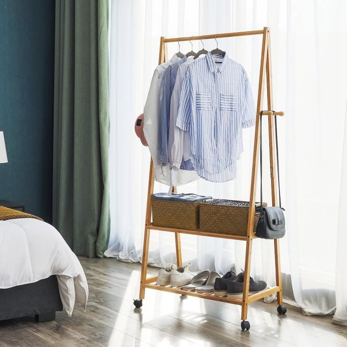Penderie Portant En Bois Achat Vente Pas Cher