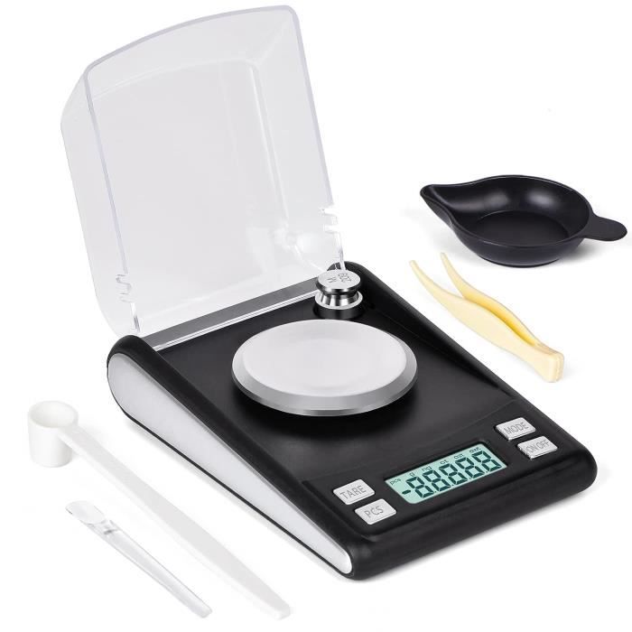 Balance De Précision Muaket CX-555A, 0,001g à 50g, 7 Unités, LCD, Avec Piles