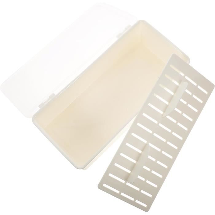 Boîte Rangement Couverts Portable - Avec Couvercle, Organisateur Ustensiles Bureau/Camping - 4