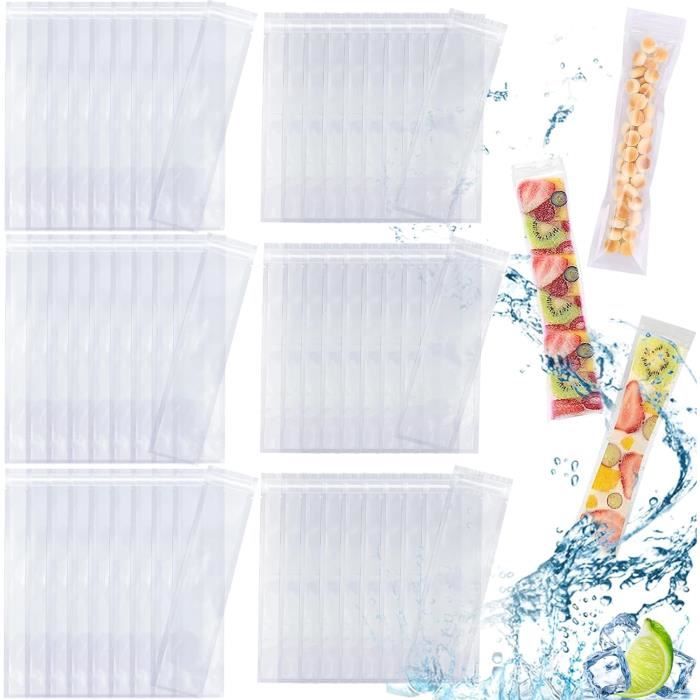 100/50 pièces jetable glace Pop moule sac grand gel Popsicle scellé sacs bricolage jus yaourt Smoothie sac avec entonnoir crème glacée outil  15