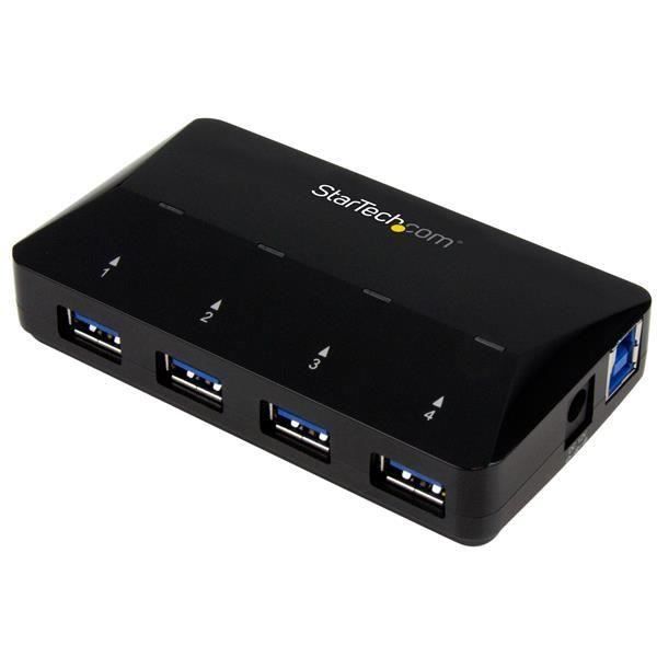 STARTECH Hub USB 3.0 à 4 ports plus port dédié à la charge - Concentrateur USB avec station de charge rapide - 1x 2,4 A