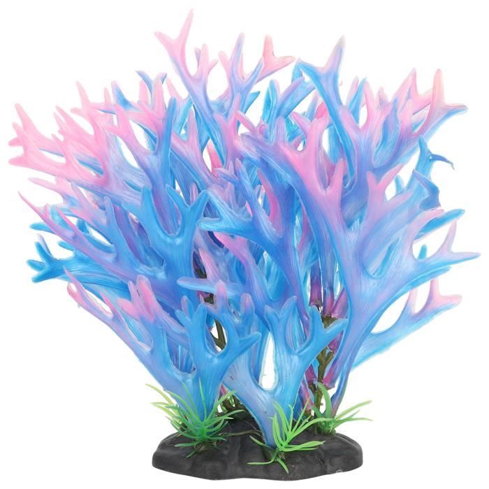 Corail Artificiel Blanc Pour Aquarium - 2 Pièces - 12,5 X 11,4 X 5 Cm - PVC Réaliste - Sans Bavures