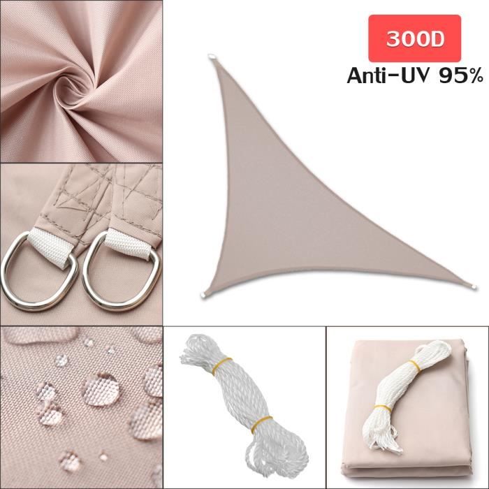Voile D Ombrage Triangle Rectangle Sur Mesure Tempsa Toile Solaire Impermeable Voile Ombrage Triangle Rectangle