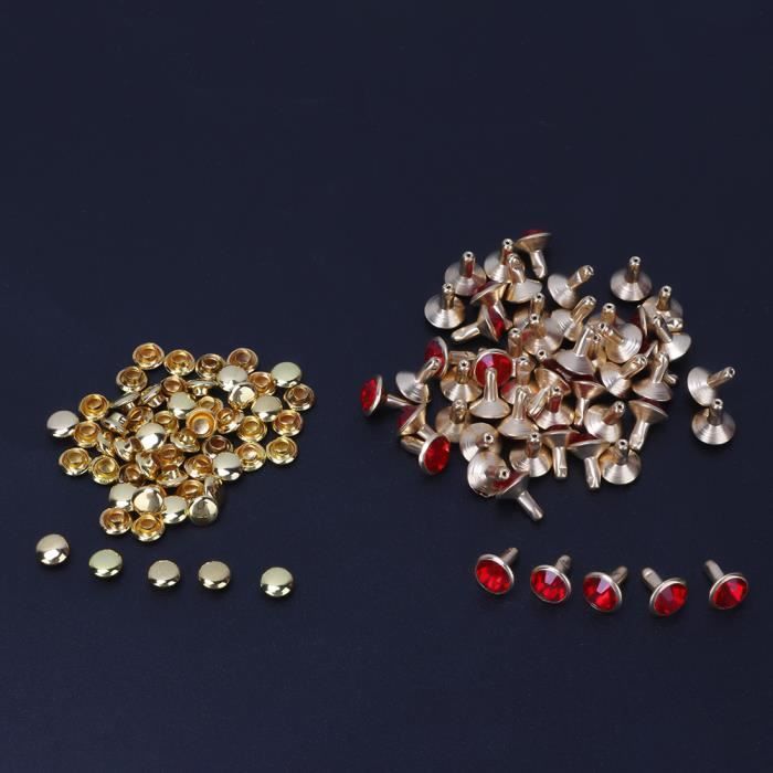 TMISHION Rivets Kit, Crystal Rivet, High Quality for DIY Backpack DIY