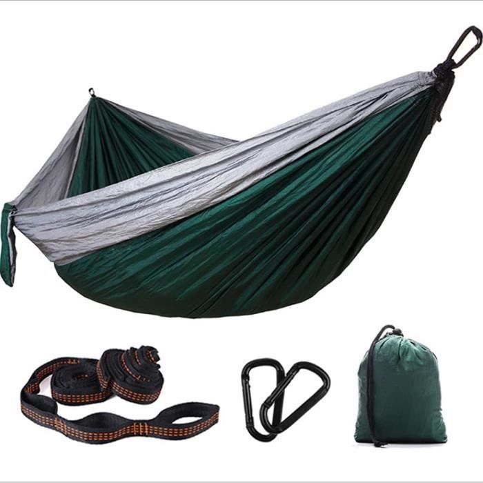 Hamac De Camping Nylon - Léger (280g), Supporte 200kg, Randonnée, Voyage, Survie