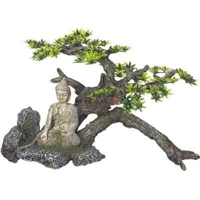 Aqua Deco Bouddha Avec Plante 325x165x210mm