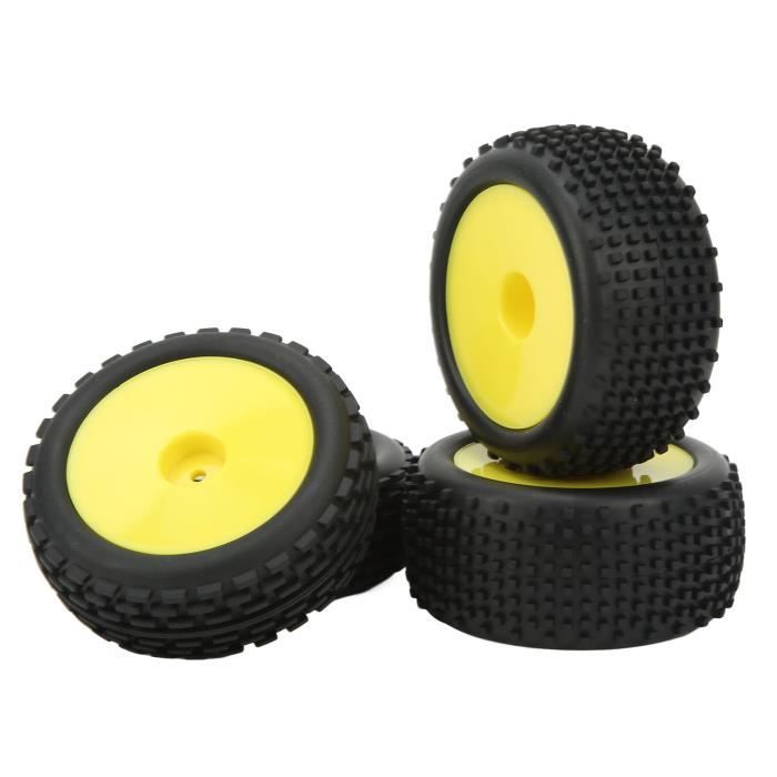 4 Pièces Pneus Roue RC 1/10 En Caoutchouc Et Plastique - Pneus Anti-Dérapants Pour Voiture RC Sport